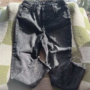 Rockstar High Rise Super Skinny Slim Pockets and Button Fly